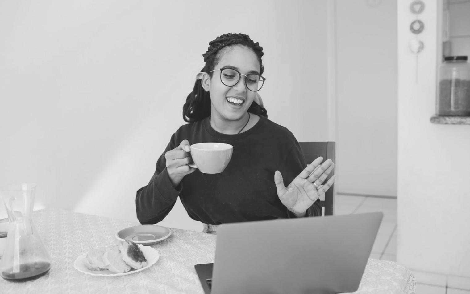 Team collaboration session analyzing financial variance data